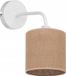 Icecat Lampe murale, abat-jour carré, style bohème, jute, tube en jute
