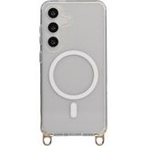Selencia Rivièra MagSafe Backcover met afneembare haakjes voor de Samsung Galaxy S25 / S24 - Transparant