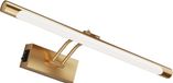BES LED LED Schilderijlamp - Spiegellamp - Brinton Sarin - 8W 700lm - Aanpasbare Lichtkleur CCT - Kantelbaar - Rond - Goud