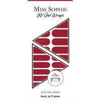 Miss Sophie Kunstnagels & Nageldecoratie Nagelstickers Unisex Donkerrood