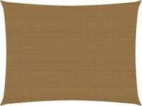 vidaXL Zonnezeil 160 g/m² 4x5 m HDPE Taupe