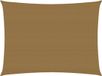 vidaXL Zonnezeil 160 g/m² 4x5 m HDPE Taupe