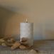 Deluxe Homeart Bougie LED carrée blanc 7,5 x 12,5 cm