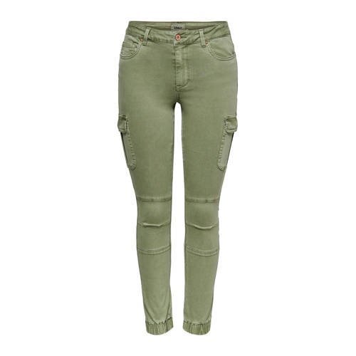 ONLY skinny cargobroek groen