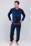 Pastunette - Northern Nights - Pyjama - Velours - Blauw - Maat XL