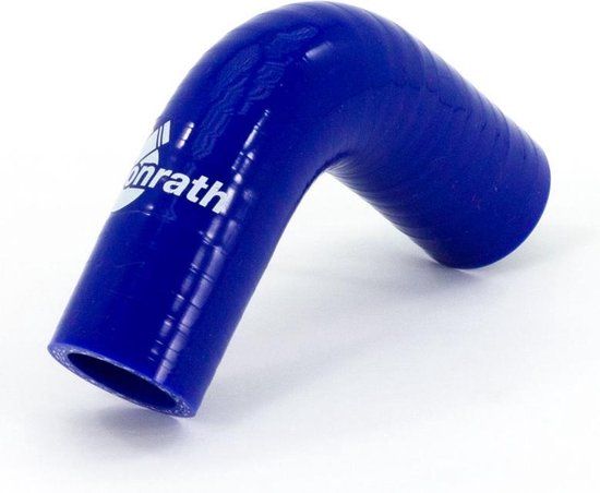 Bonrath Siliconen slang 90 graden bocht - Lengte:50mm - Ø19mm - Blauw - Universeel