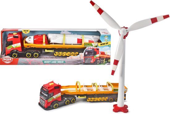 Dickie Toys Heavy Load Truck - Volvo - Windturbine - 41 cm - 3+