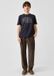 QS s.Oliver QS regular fit corduroy casual broek - bruin