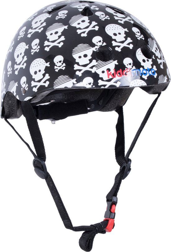 Kiddimoto Kinderhelm Skullz Small - Zwart