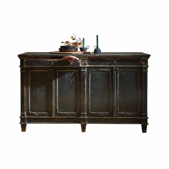 LOBERON Dressoir Chaveline antiekzwart