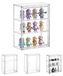Elzusha - Vitrine en acrylique avec porte pour minifigurines et figurines d'action - 27 x 13 x 36 cm