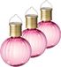 Lumineo 6x stuks Led lampje/lampion solar verlichting roze 11 x 8 cm