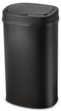 Poubelle rectangulaire couvercle Touch-top 60 litres Noir