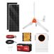 VEVOR Kit d'énergie solaire et éolienne 12V 600W