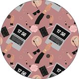 Bonateks Ronde digitaal bedrukte muismat