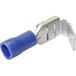 TRU COMPONENTS 1582973 Platte stekker (female) Met vertakking Insteekbreedte: 6.30 mm Insteekdikte: 0.80 mm 180 ° Deels geïsoleerd Blauw 1 stuk(s)