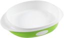 Poupy Plat bord voor babyvoeding, BPA-vrij, wasbaar en herbruikbaar, met ronde vorm