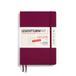 LEUCHTTURM1917 370621 weekkalender & notitieboek 2025, medium A5 zachte kaft - 18 maanden planner, 80 g, gelinieerd - Port Red