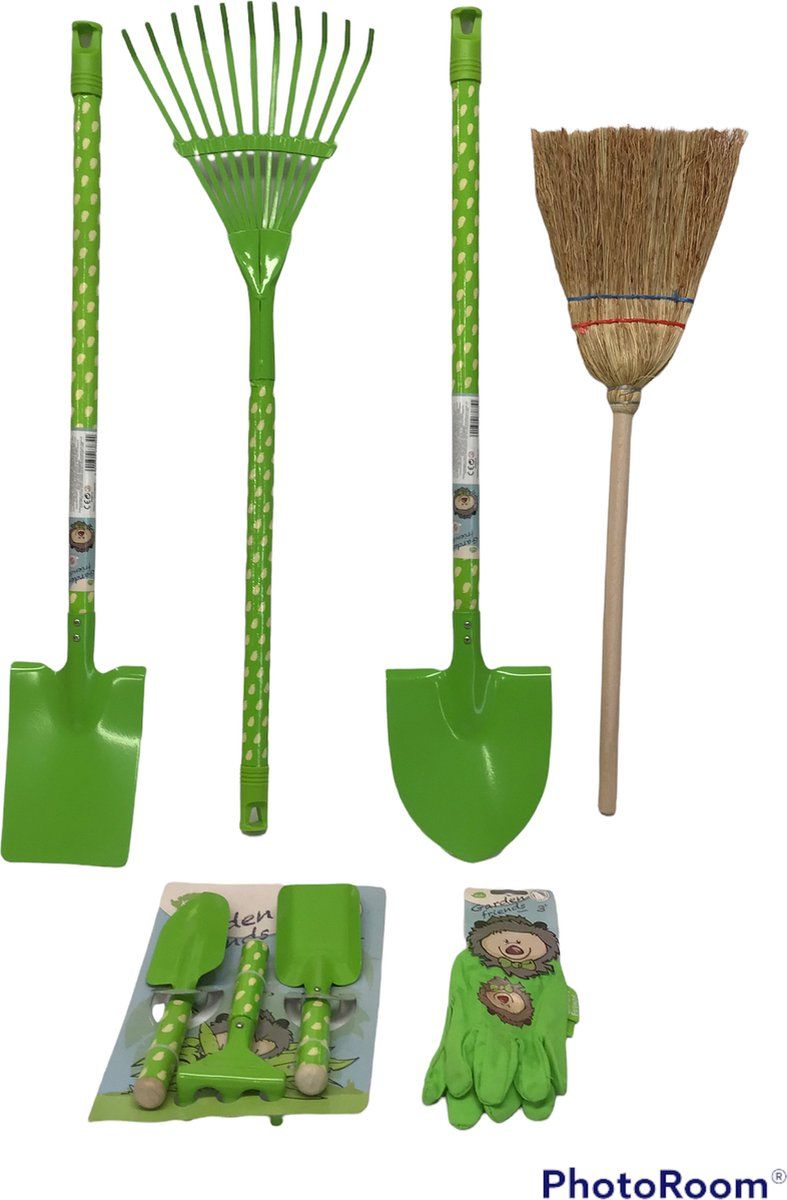 Garden Friends Kinder Tuingereedschap - 8 delig - Hout - Multi