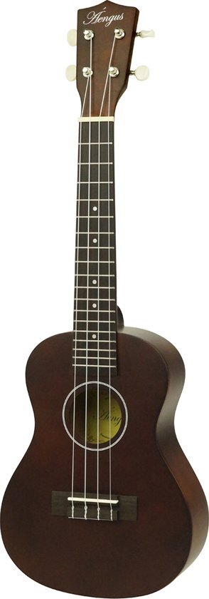 Ã�engus Concert Ukelele / Ukulele - Spruce top - donkerbruin