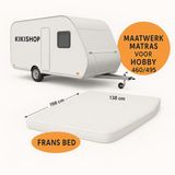 kikishop Fransbed Matras Hobby Caravan 460/495 Koudschuim circa 14 cm