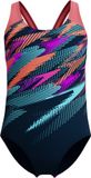 Speedo Digi Placement Splashback Meisjes Sportbadpak - Blauw