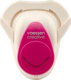 Vaessen Creative Hoekpons Rond, Papier Pons Formaat M, wit