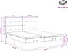 vidaXL Ottoman Bed with Mattress and Headboard, 2-piece, Black Fabric