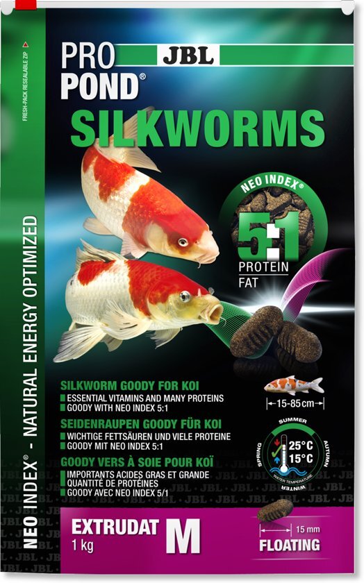 JBL Dier JBL ProPond Snack Silkworm 1 kg