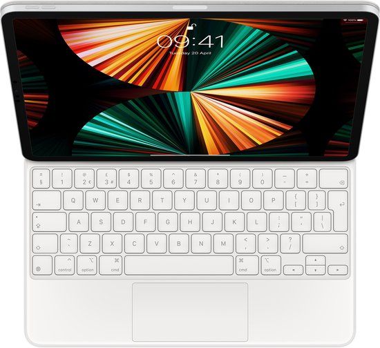 Apple Magic Keyboard voor de Apple iPad Air 13 inch (2026) M4 / (2025) M3 / (2024) M2 / iPad Pro 12.9 (2018/2020/2021/2022) - QWERTY / UK - Wit