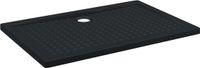 vidaXL Douche Basis Tray met Dots 120 x 80 x 4 cm ABS Zwart