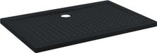 vidaXL Receveur de douche avec points 120 x 80 x 4 cm ABS Noir