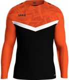 Jako Iconic Sweater Kinderen - Zwart / Fluo Oranje | Maat: 140