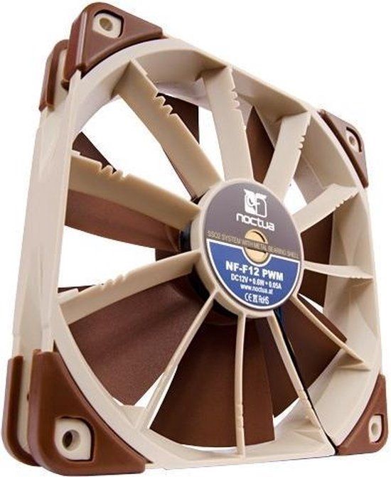 Noctua NF-F12PWM Computer behuizing Ventilator 12 cm Bruin