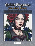 Gothic Elegance: June Birth Flower: A Daily Gothic Fashion & Detail Coloring Book for Adults