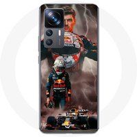 Maniacase Hoesje voor Xiaomi 12T Pro Formule 1 Max Verstappen F1 Helm