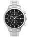 Timex Trend 45 mm montre homme - boîtier argenté avec cadran noir et bracelet en acier inoxydable TW2V01600