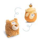 Knuffeldier NICI Knuffeldier Beer met omkeerfunctie 15 cm 2 in 1 - bruin