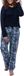 Ammann Dames pyjama Night & Home blauw Paisley lange mouw 2-delig 50% Katoen 50% Modal