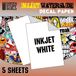 GreenStuffWorld Decal Paper - White - Inkjet - 5xA4