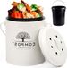 Merkloos Composteur pour cuisine - 13 gallon avec couvercle, doublure intérieure et filtre à charbon