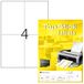 TopStick 8409 universele etiketten A4, set van 32 (105 x 148 mm, 800 velle, papier, mat) zelfklevend, bedrukbaar, permanente klevende adresstickers, 3.200 etiket voor printer, wit