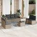 Maison Exclusive - Ensemble de jardin, 8 pièces, avec coussins, gris, en polyrotin