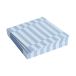 HAY Serviette Pattern Lunch Stripe 33x33 cm Lot de 20 Bleu clair-bleu poussiéreux pilier