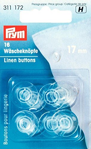 prym - linnen plastic transparante (17 mm) knoppen - 1 Stuk