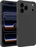 BTH Hoesje - Geschikt voor Apple iPhone 17 Pro - Sterk & Shockproof - Siliconen Case - Hoes Cover - Telefoonhoes - Zwart