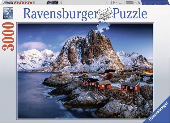 Ravensburger Hamnoy, Lofoten - 3000 Piece Jigsaw Puzzle - Landscape Puzzle for Adults