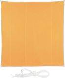 Merkloos Relaxdays Schaduwdoek Vierkant 5x5m UV-bestendig Geel