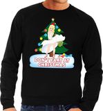 Bellatio Decorations Shoppartners Bv Foute kersttrui / sweater zwart - Marilyn Monroe - Dont Fart at Christmas XL