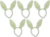Decoris Wit/groene konijn/haas oren verkleed diademen voor kids/volwassenen